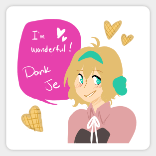 Aph Belgium and Waffle Hearts Sticker